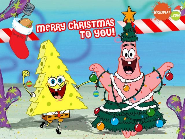 Spongebob Christmas Wallpaper - Wallpaper Sun