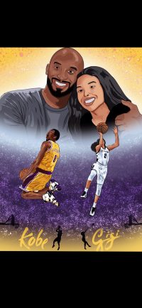 Kobe And Gigi Wallpaper Iphone Wallpaper Sun