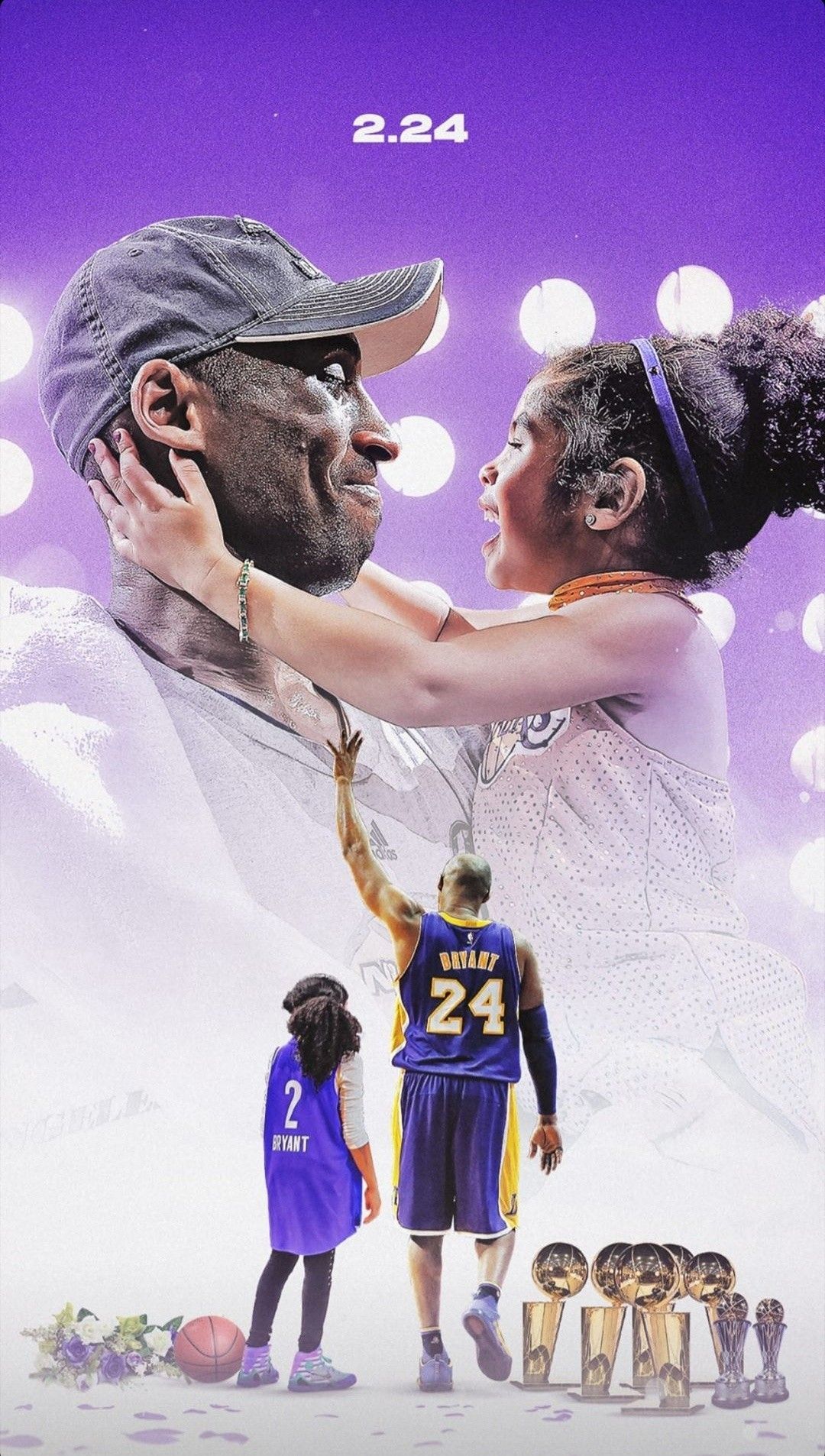 Kobe And Gigi Wallpaper - Wallpaper Sun