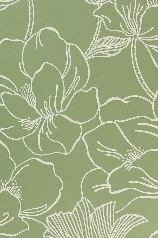 Preppy Sage Green Wallpaper