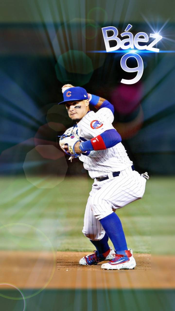 Download Javier Baez On Green Wallpaper