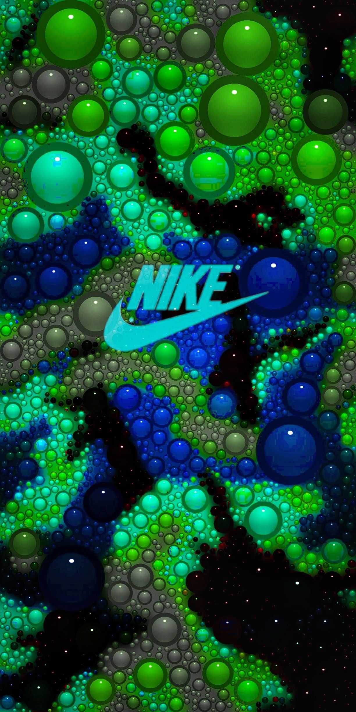 green nike logo wallpaper