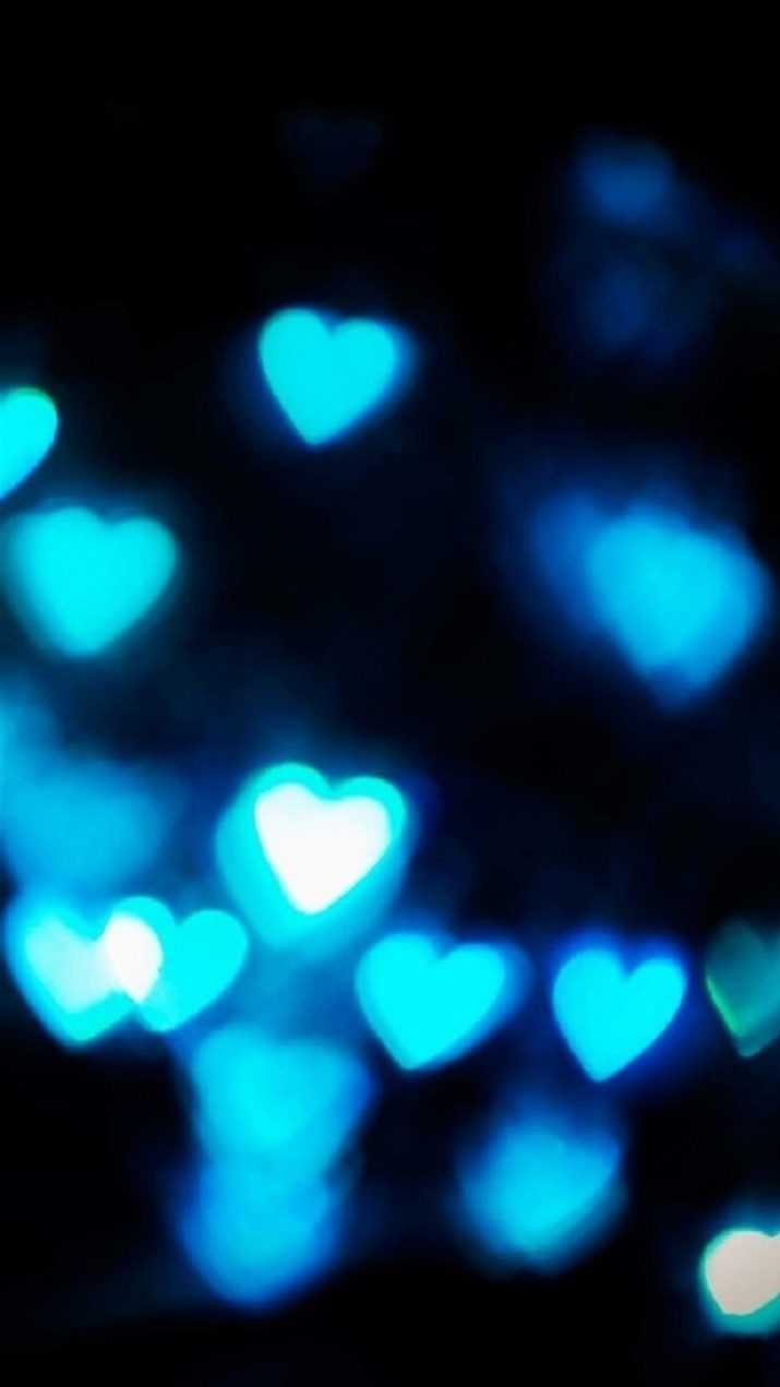 Iphone Blue Heart Wallpaper 1