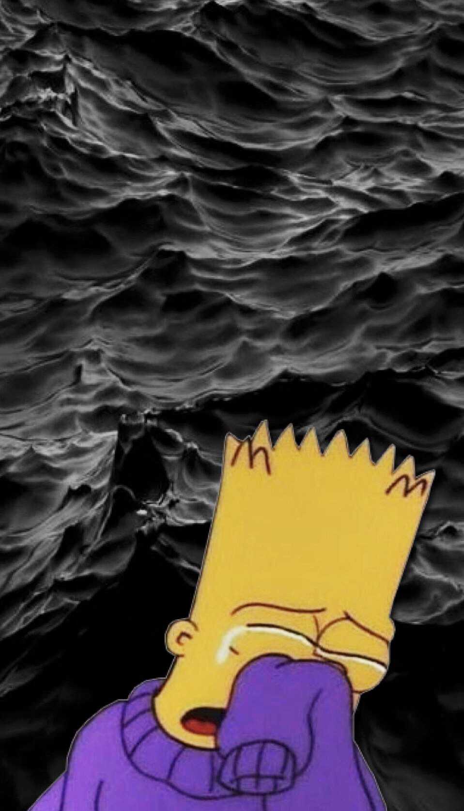 Bart Sad V2, sad boy, HD phone wallpaper