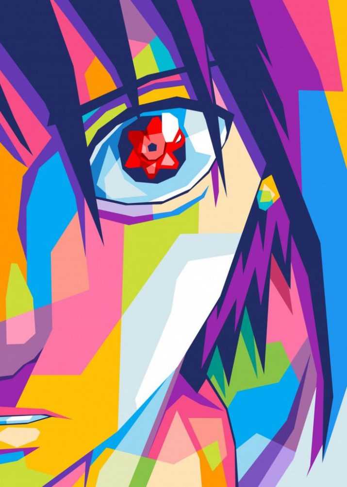 Paint Sharingan Wallpaper 1