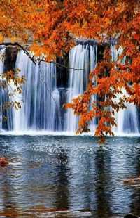 Autumn Waterfall Wallpaper 48