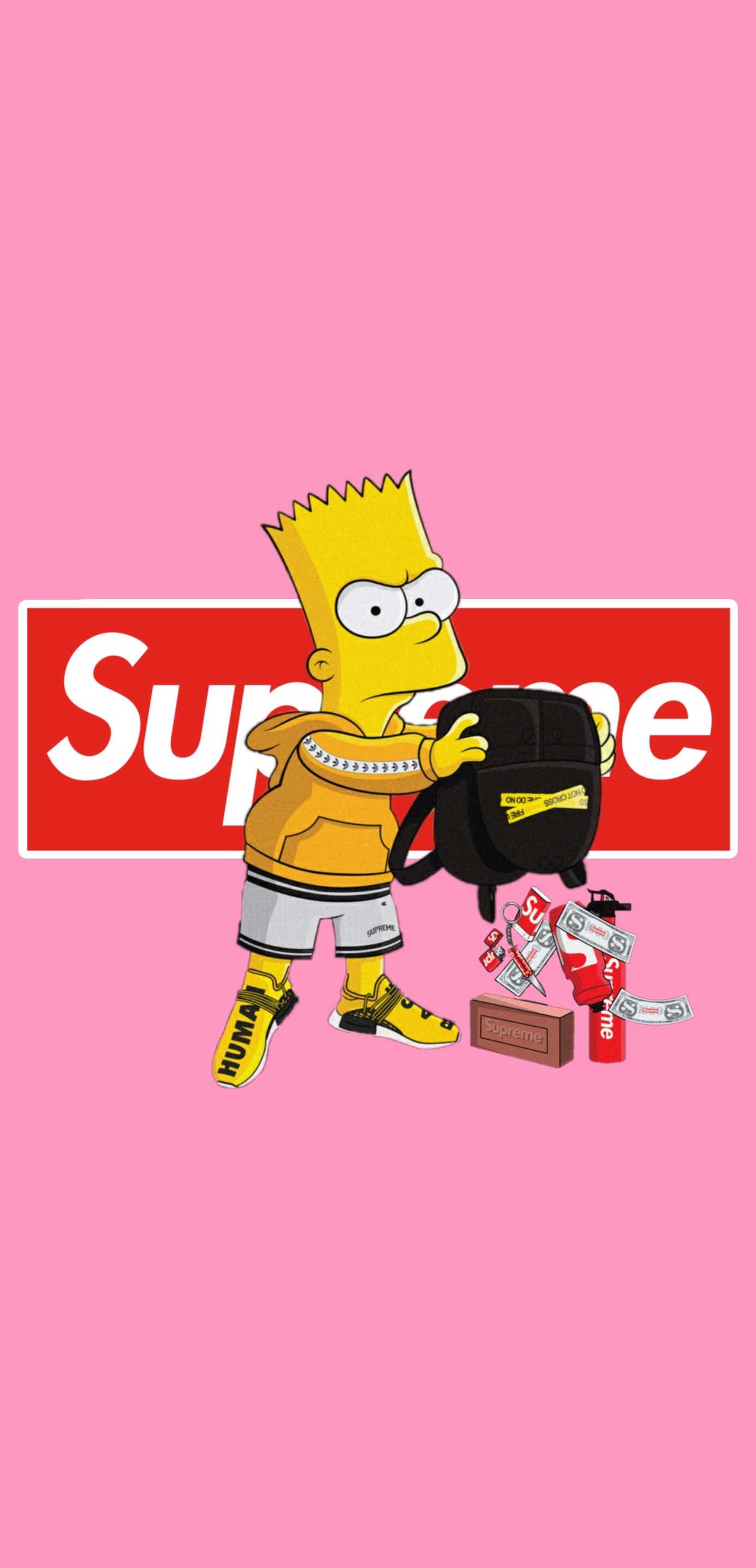 Louis Vuitton Wallpaper Bart Simpson - Bart Simpson Supreme Png,Supreme  Logo Wallpaper - free transparent png images 