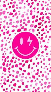 Pink Emoji Preppy Wallpaper 26