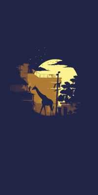 Giraffe Simple Wallpaper 30