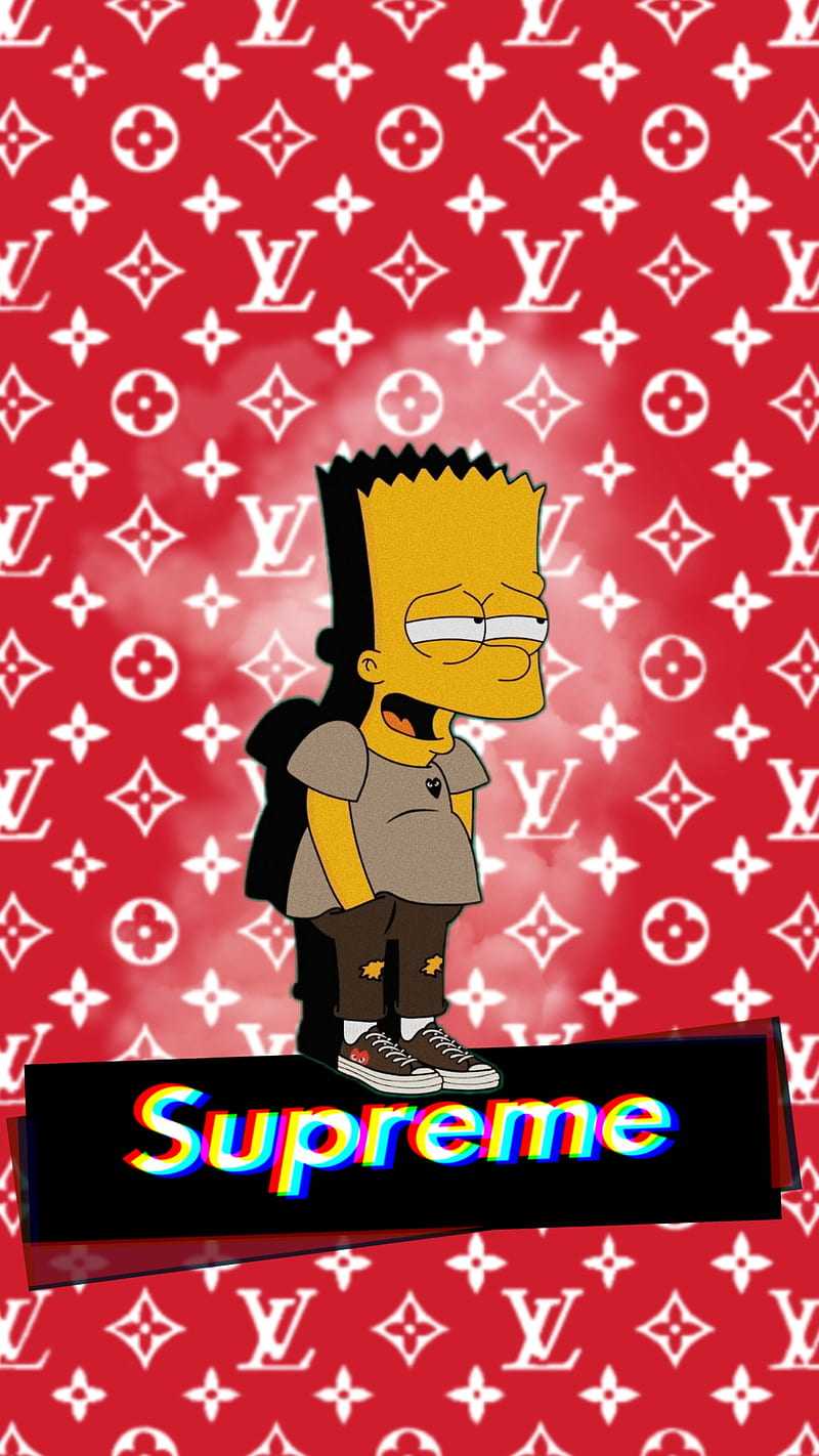 Supreme Bart Simpson Wallpaper - Wallpaper Sun